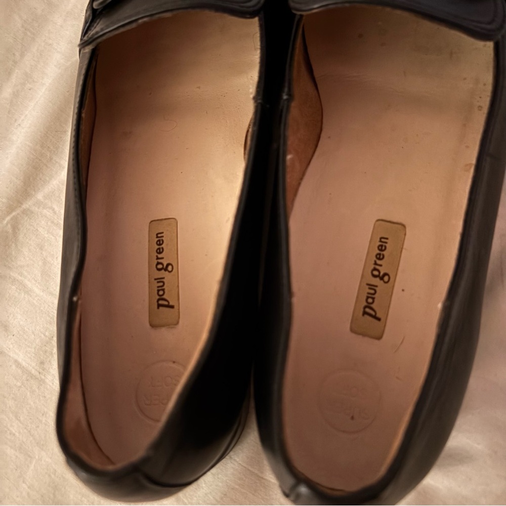 Paul Green Rimona Loafers Black Leather flats size womens US 9 - Picture 5 of 10
